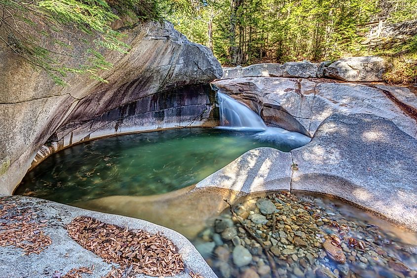 The Basin in Franconia Notch State Park.