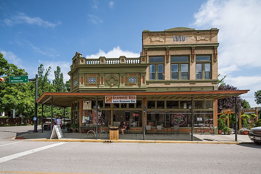 The charming town of New Harmony, Indiana.