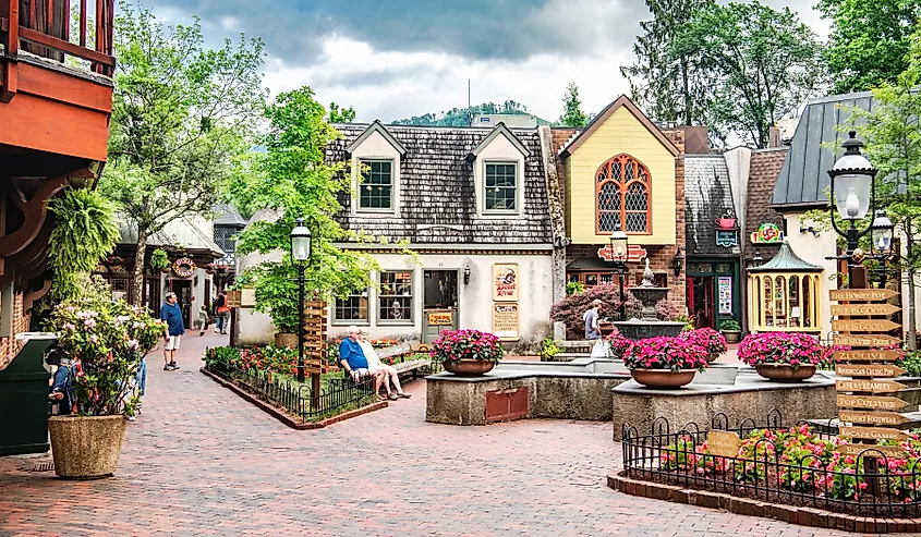 Downtown Gatlinburg, Tennessee.