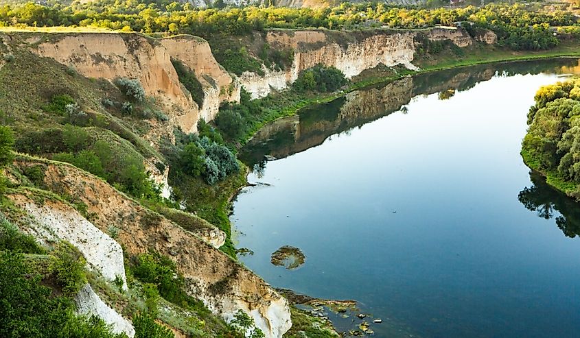 Photo with beautiful landscape and wonderful nature from the north of the Republic of Moldova, Europe.