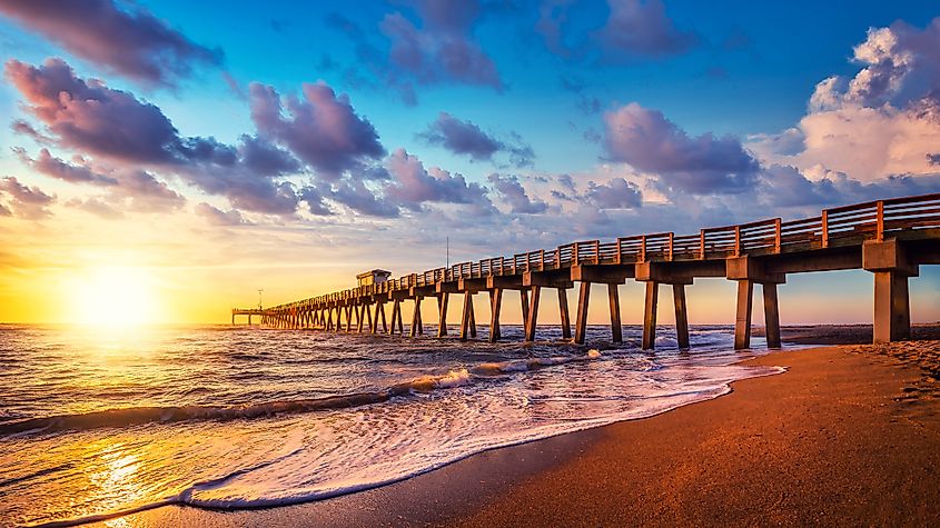 Famous pier of Venice, Florida.