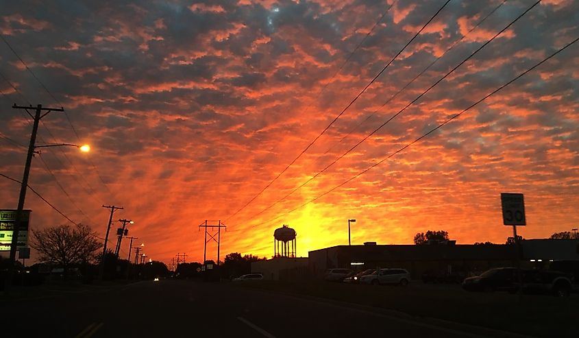 Derby, Kansas Sunset.