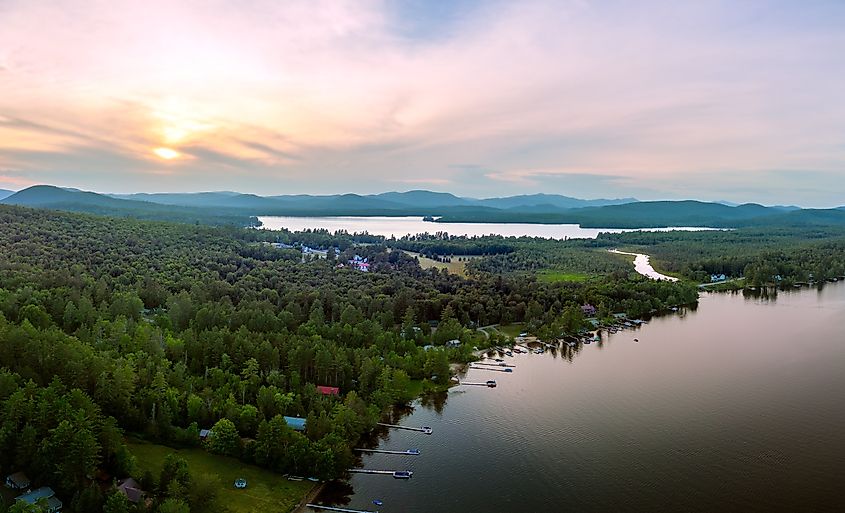 The scenic landscape of Speculator, New York.