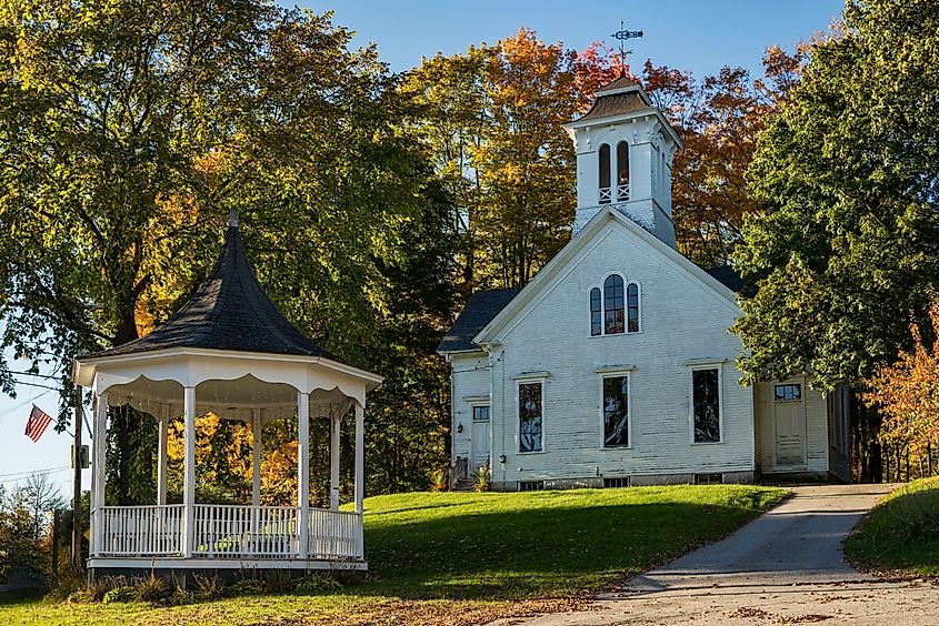 New England Church in Limerick, Maine.