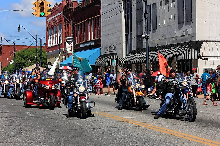 4th of July celebration parade sponsored by the Muscogee Creek Nation of Okmulgee, Oklahoma