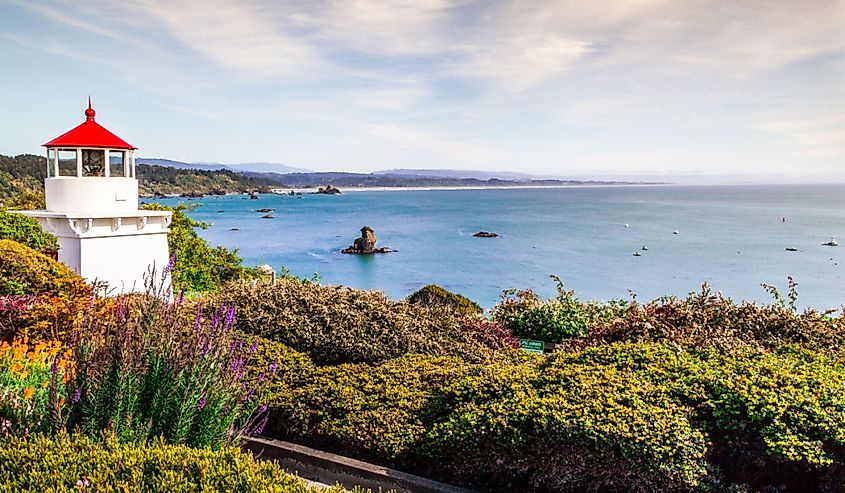 Memorial Lighthouse in Trinidad, California.