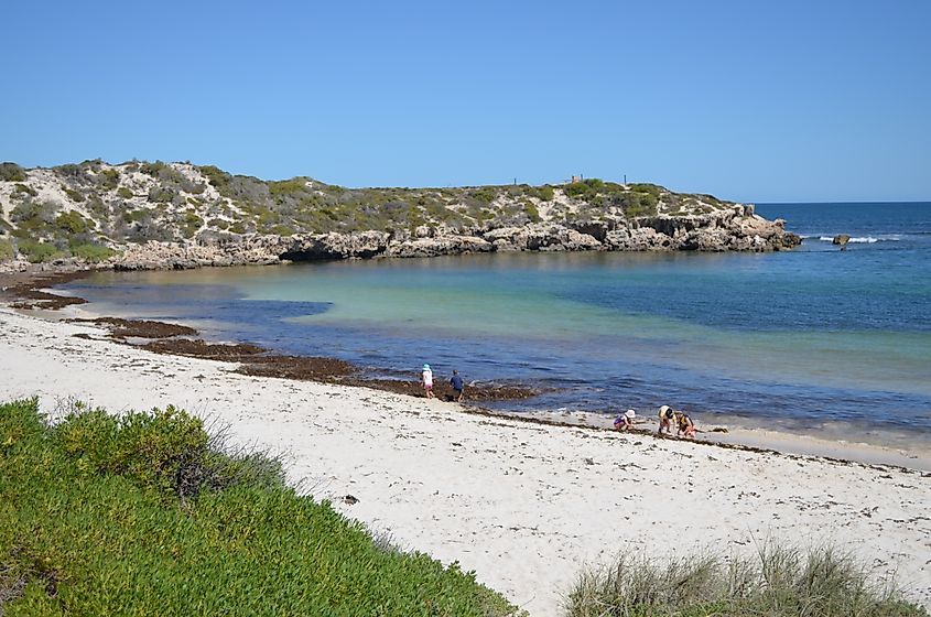 View of Dynamite Bay, Green Head, Western Australia.