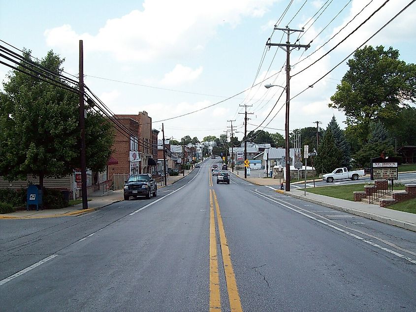 Northbound Main St, Hampstead, Maryland