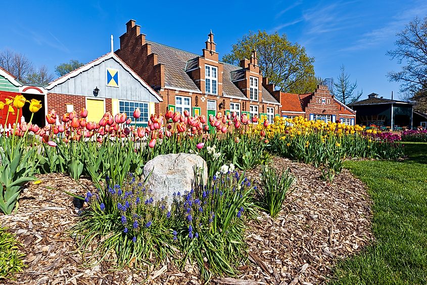 Windmill Island Village in Holland, Michigan.