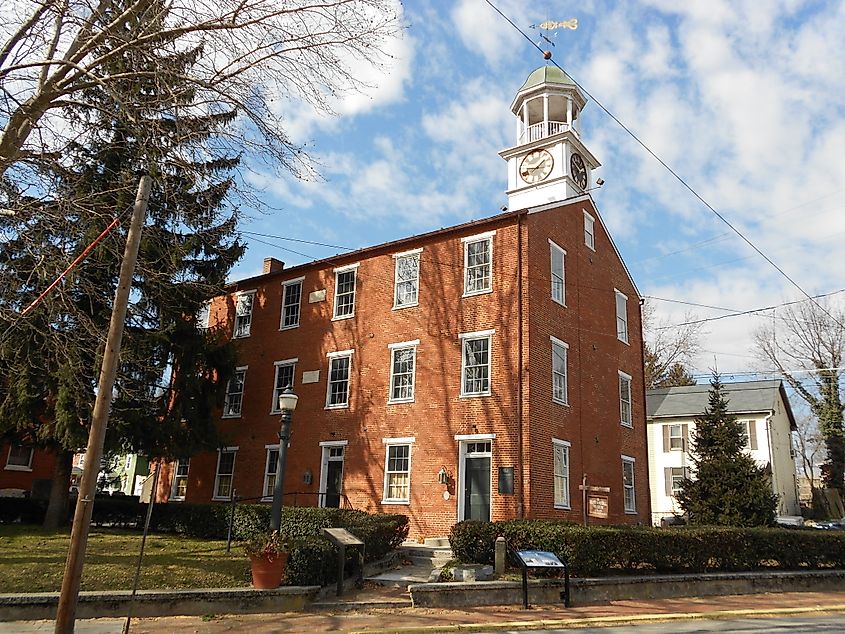 The town hall in Marietta, Ohio