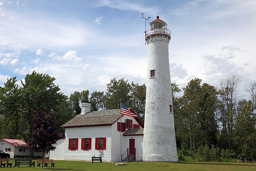 Sturgeon Point Light in Harrisville, Michigan