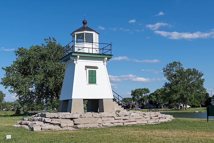 A beautiful shot of the Port Clinton Lighthouse in Port Clinton, Ohio
