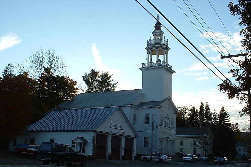 The Town Hall in Ashfield, Massachusetts.