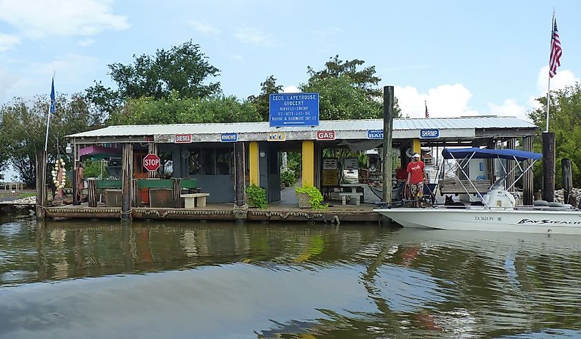 Cecil Lapeyrouse Grocery, Chauvin, Louisiana.