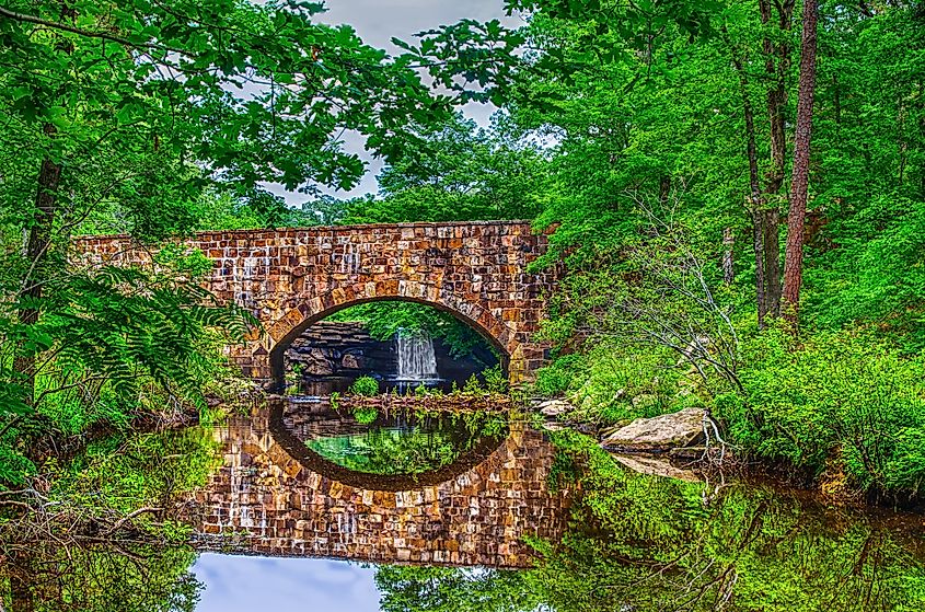 Davies Bridge in Petit Jean State Park near Russellville, Arkansas.