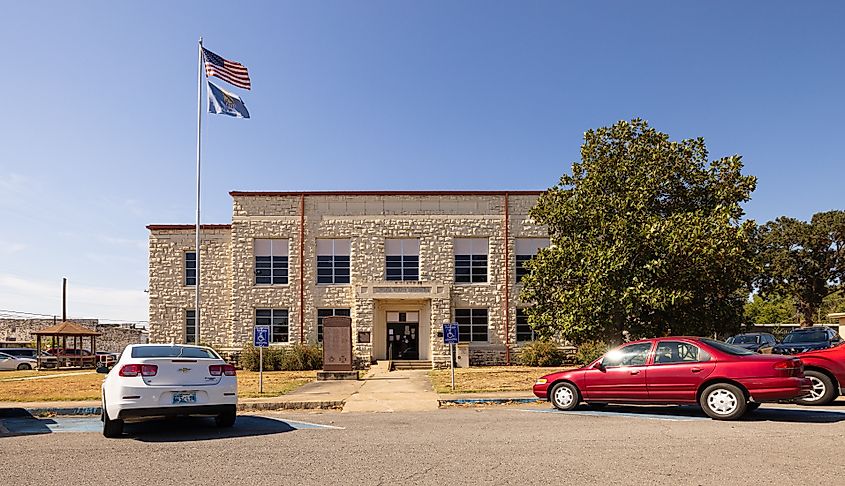 The Latimer County Courthouse in Wilburton, Oklahoma