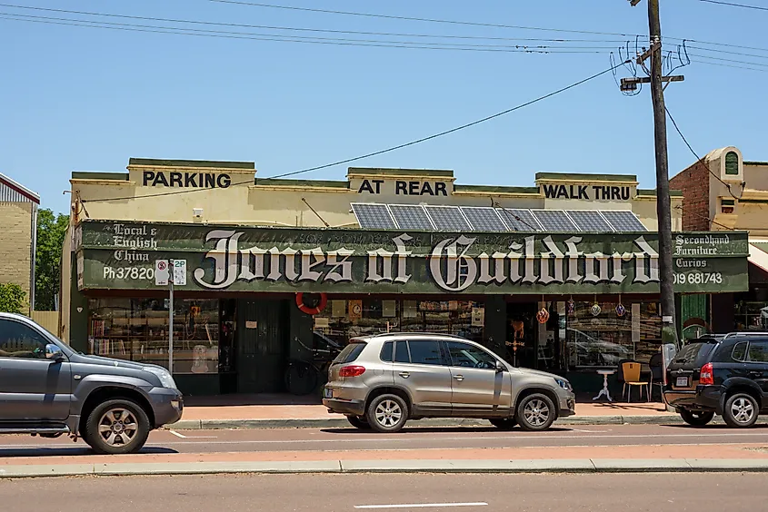Jones of Guildford along James Street in Guildford.
