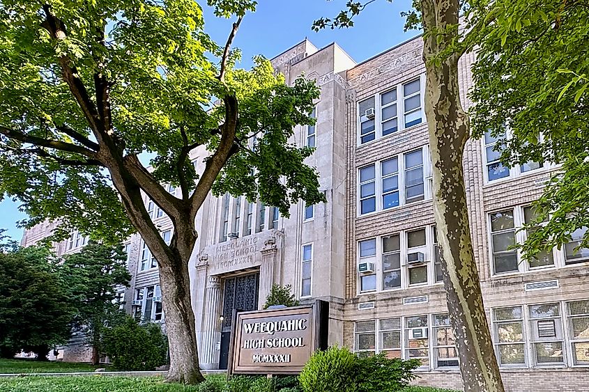 The Weequahic High School in Newark, New Jersey.