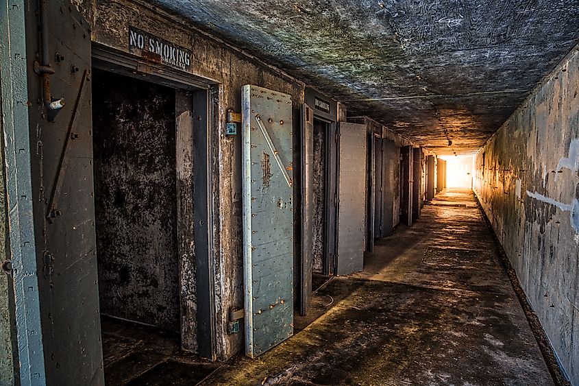 View inside Fort Ebey State Park in Coupeville, Washington.