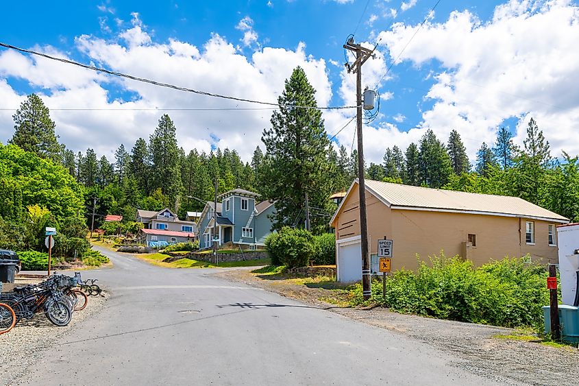 A street in Harrison, Idaho.