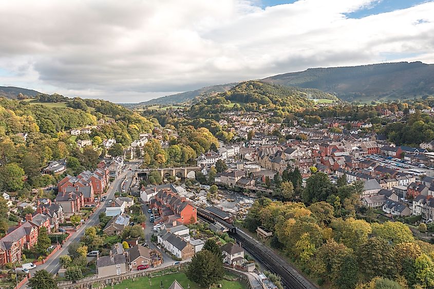 Llangollen Town in North Wales