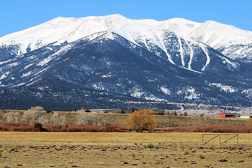 Rocky Mountains in the town of Buena Vista, Colorado