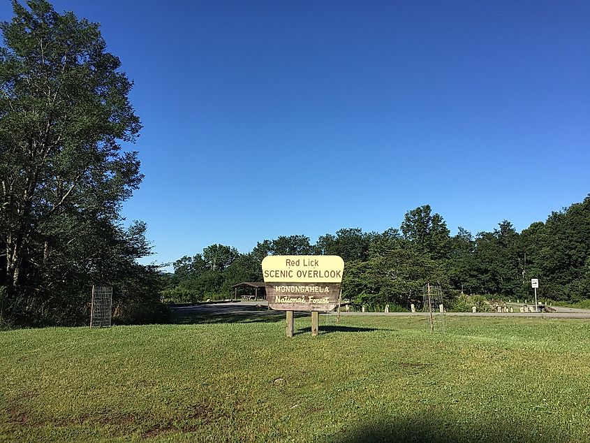 Red Lick Scenic Overlook in Pocahontas County, West Virginia.