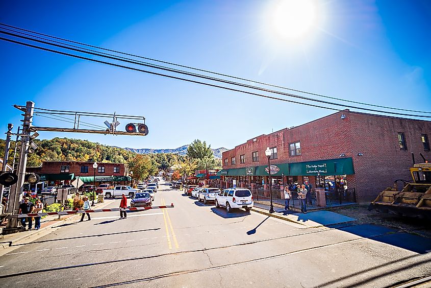 Scenic view of Bryson City, North Carolina