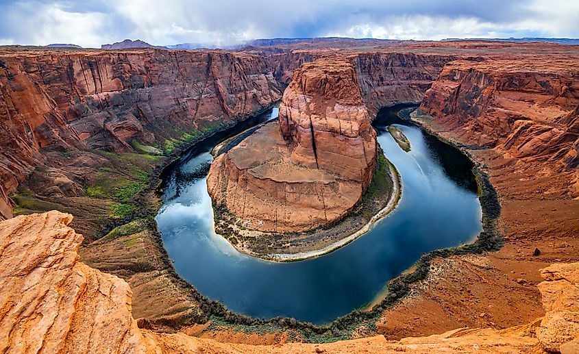 Horseshoe Bend is a meander of the Colorado River near Page, Arizona.