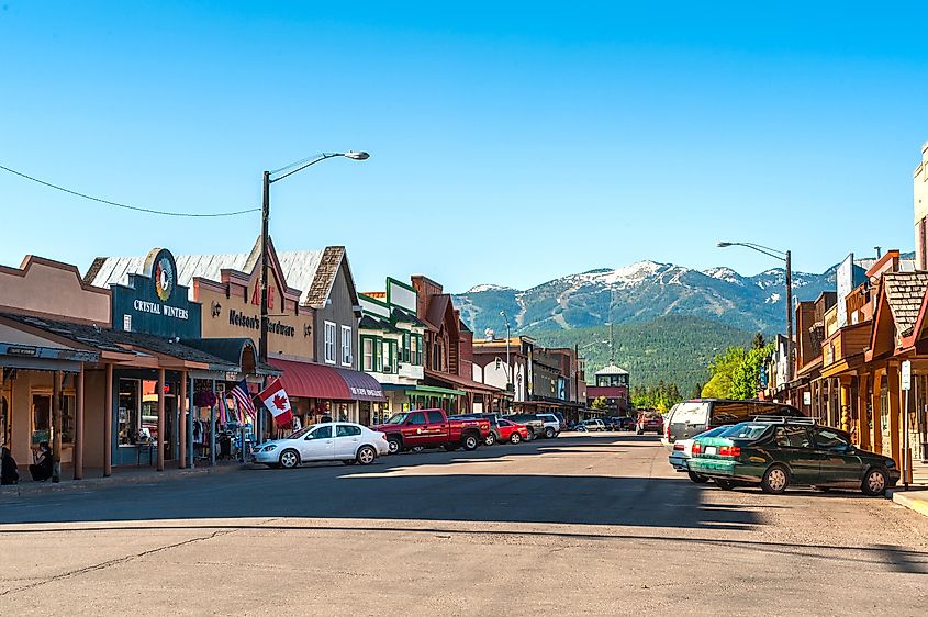 The charming town of Whitefish, Montana. 