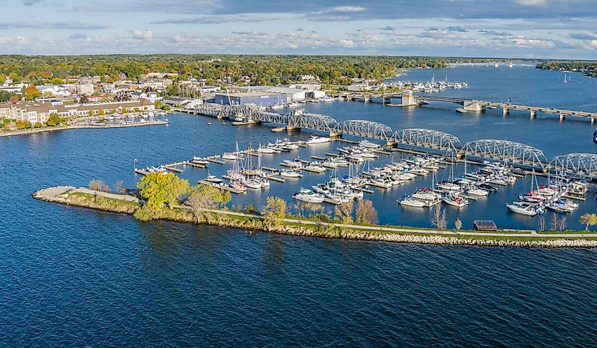 Sturgeon Bay in Door County Wisconsin.