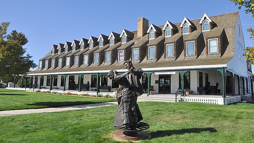 The historic Sheridan Inn in Sheridan, Wyoming