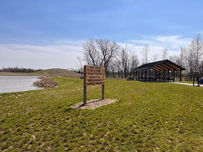 Midwest park in Spring in Plainfield and Danville, Indiana.