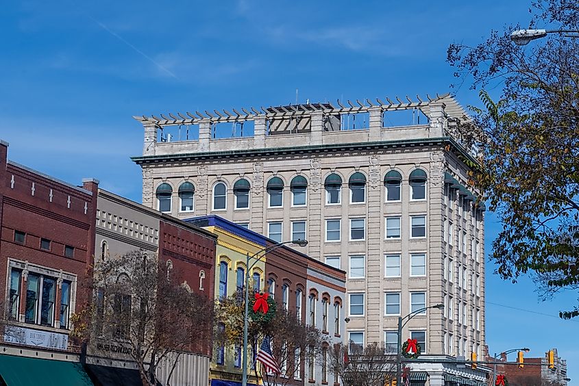 Main Street in Salisbury, North Carolina.