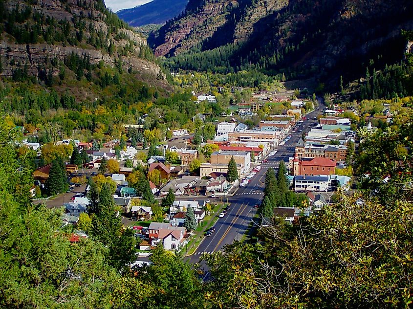 Street view in Ouray, Colorado