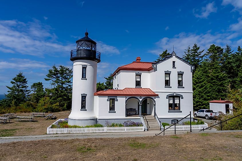 The Admiralty Head Light in Coupeville, Washington.