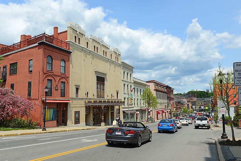 Bangor Opera House at Main Street in downtown Bangor, Maine, USA. Editorial credit: Wangkun Jia / Shutterstock.com