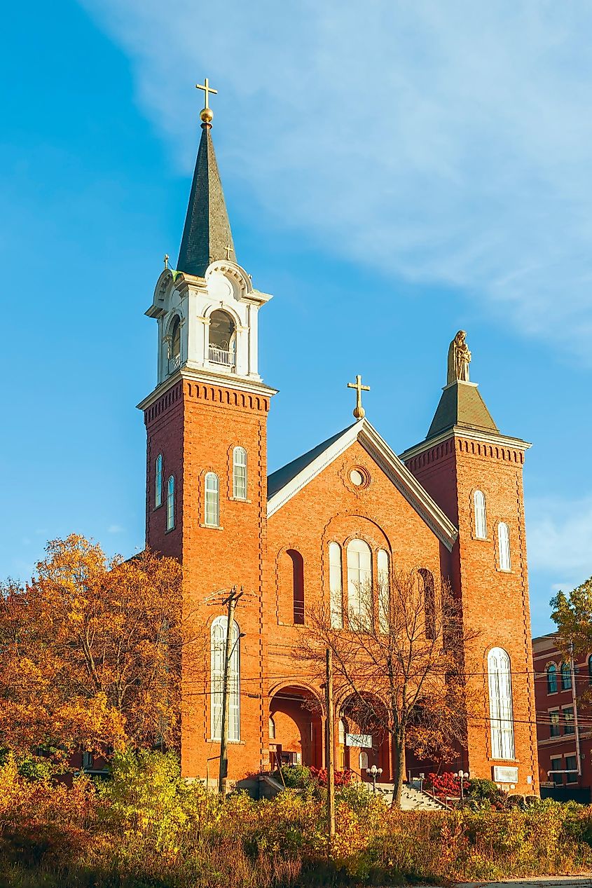 Berlin. New Hampshire. St. Anne Church of the Good Shepherd Parish. Editorial credit: VIKVAD / Shutterstock.com