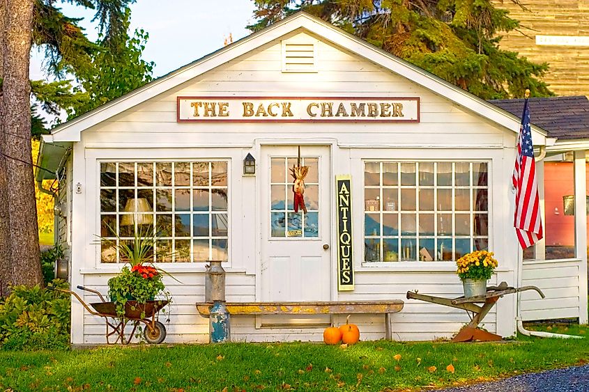 The Back Chamber antiques in North Hero Island, Vermont.