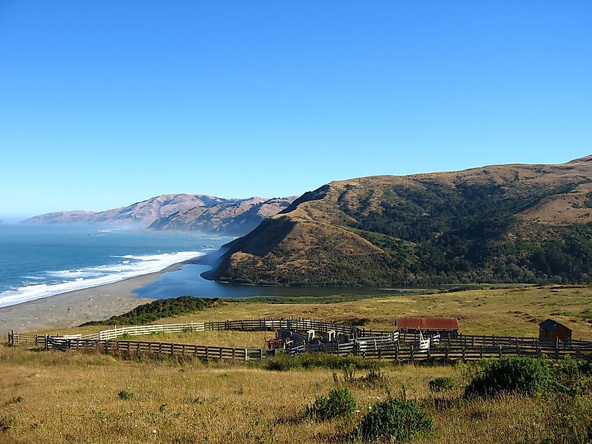 Mattole River near Petrolia, California.