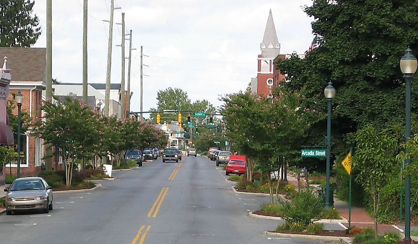 High Street in Seaford, Delaware.