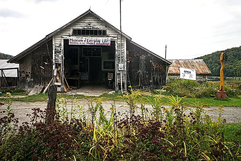 The Museum Of Everyday Life in Glover, Vermont.