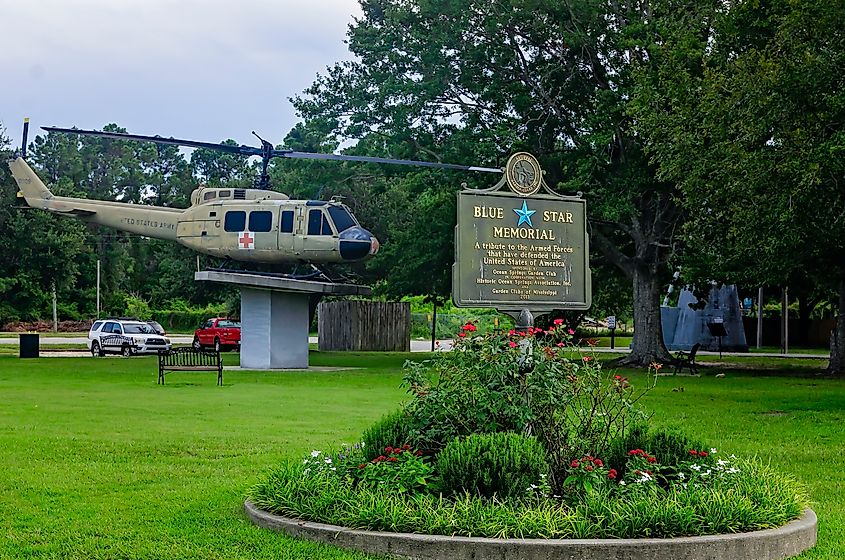 Vietnam Veterans Memorial in Ocean Springs, Mississippi.