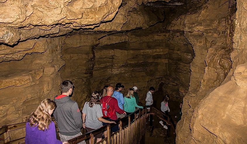 Crystal Cave in Spring Valley, Wisconsin.