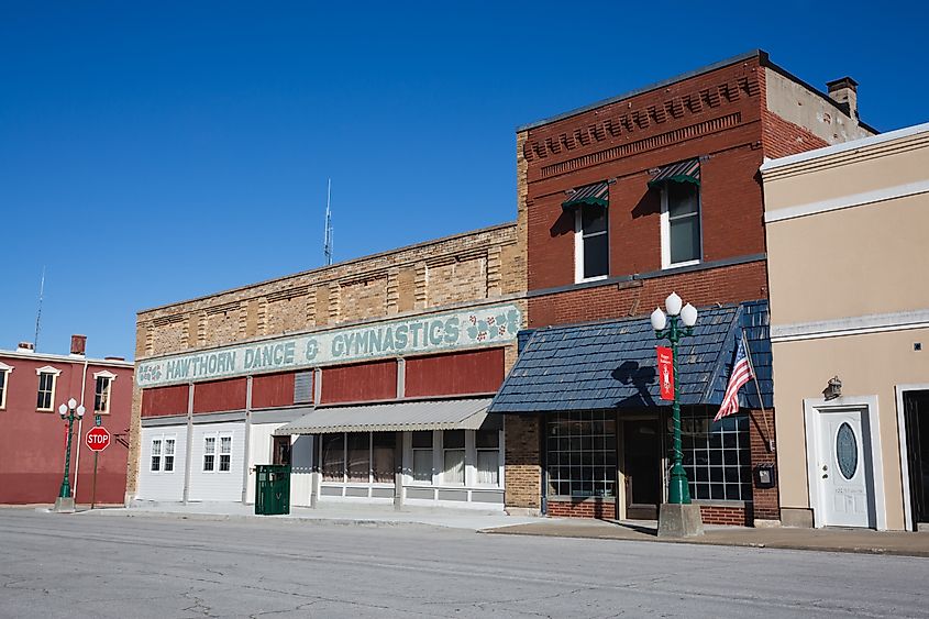 downtown Versailles, Missouri