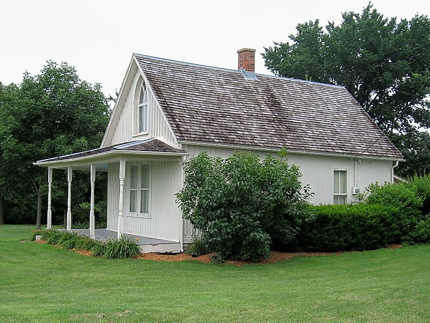 American Gothic House in Eldon, Iowa.