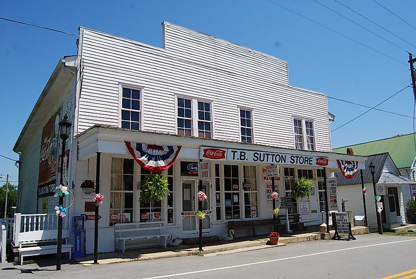 Sutton General Store in Granville, Tennessee.