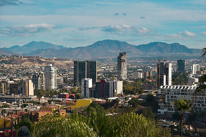 Tijuana city Skyline, Baja California, Mexico