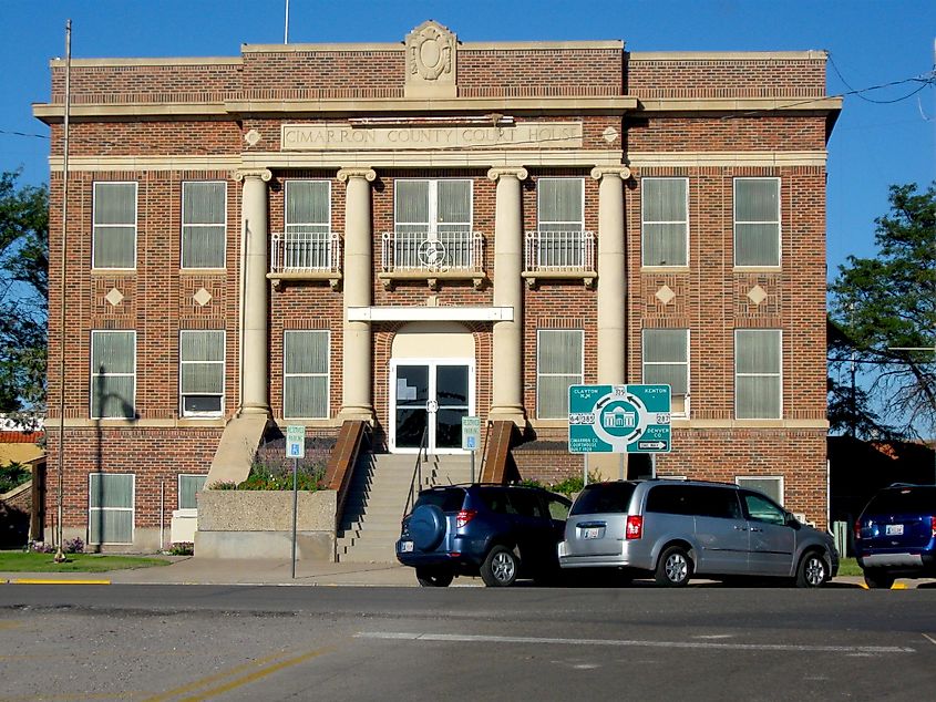 Cimarron County Courthouse in Boise City, Oklahoma.