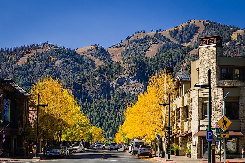 Downtown Ketchum, Idaho.